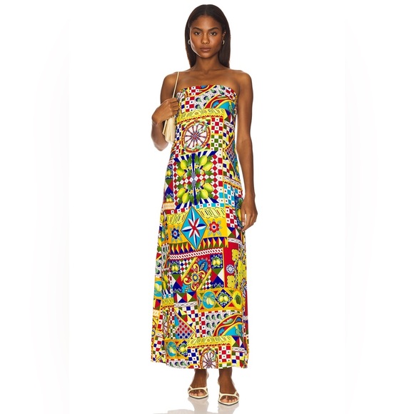 SEVEN WONDERS Saphira Maxi Dress in Phaedra size medium women’s colorful - Picture 2 of 12